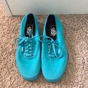 All blue vans men’s size 7.5 women’s size 9